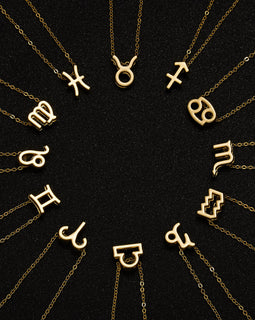Zodiac Sign Pendant Necklace